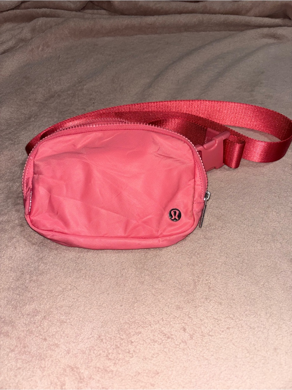 lululemon athletica Coral Pink Crossbody Belt Bag